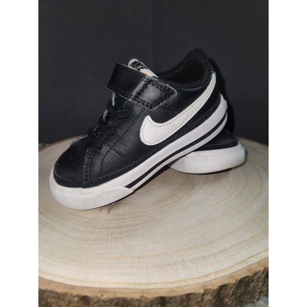 Nike Kids DA5382‎ 002 Court Legacy Black Slip On Low Top Sneaker Size 6C